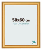 Photo Frame 50x60cm Gold Matte MDF Lazio Front Size | Yourdecoration.com