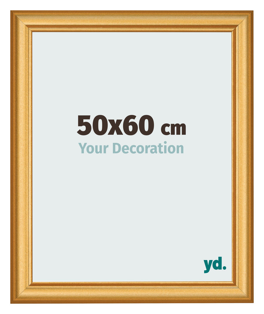 Photo Frame 50x60cm Gold Matte MDF Lazio Front Size | Yourdecoration.com