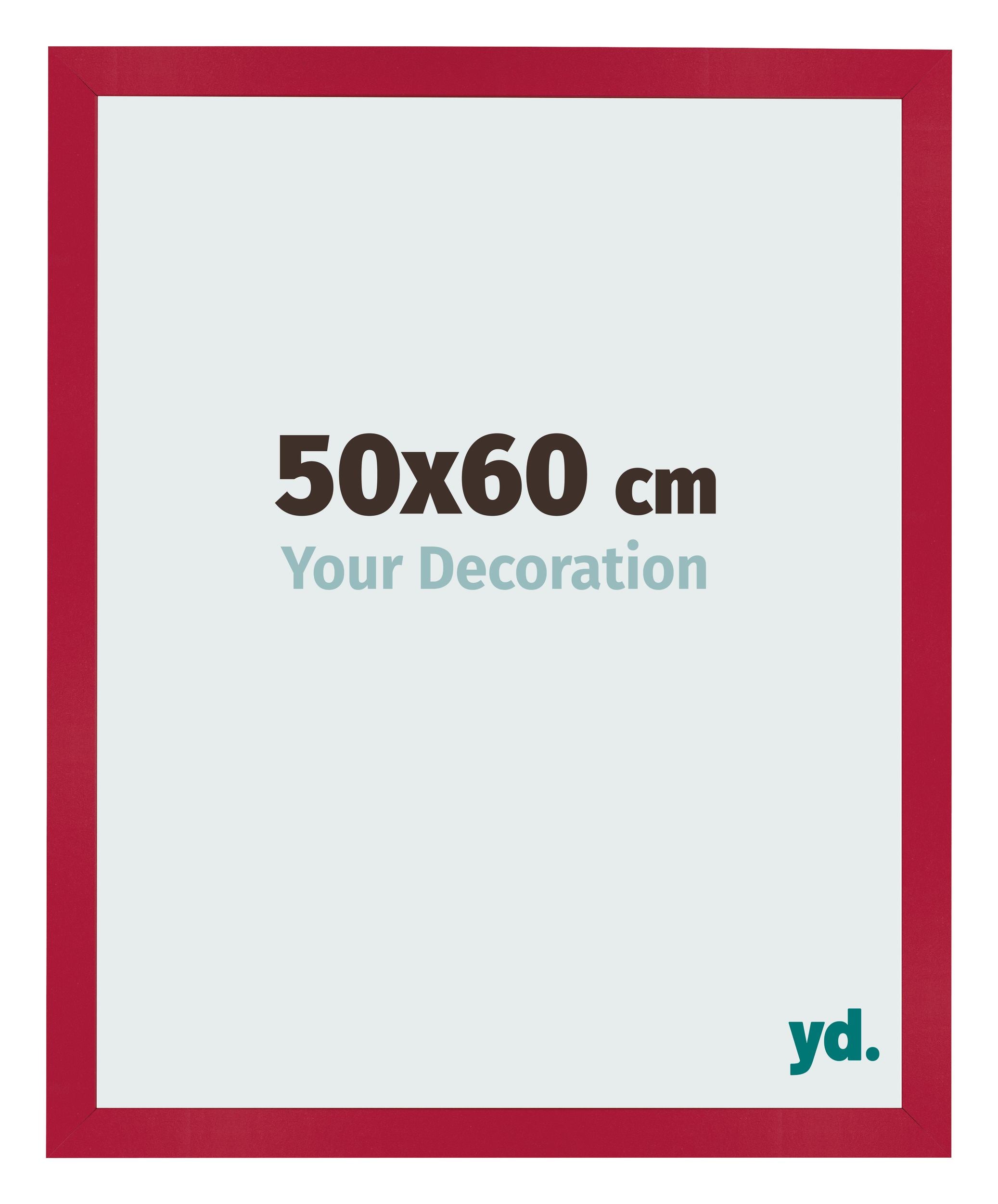 Photo Frame 50x60cm Red MDF Bologna Front Size | Yourdecoration.com