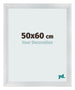 Photo Frame 50x60cm Silver Black Swept MDF Pisa Front Size | Yourdecoration.com