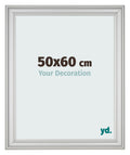 Photo Frame 50x60cm Silver Matte MDF Lazio Front Size | Yourdecoration.com