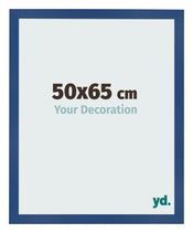 Photo Frame 50x65 cm Dark Blue MDF Bologna Front Size | Yourdecoration.com