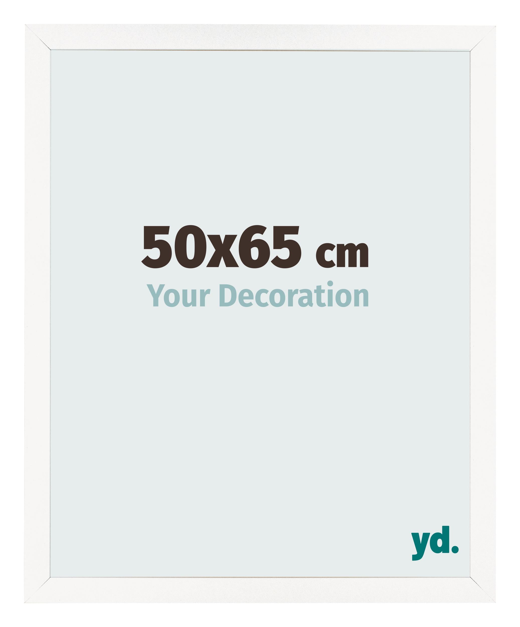 Photo Frame 50x65 cm White High Gloss MDF Bologna Front Size | Yourdecoration.com