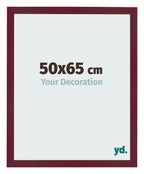 Photo Frame 50x65 cm Wine Red Swept MDF Bologna Front Size | Yourdecoration.com