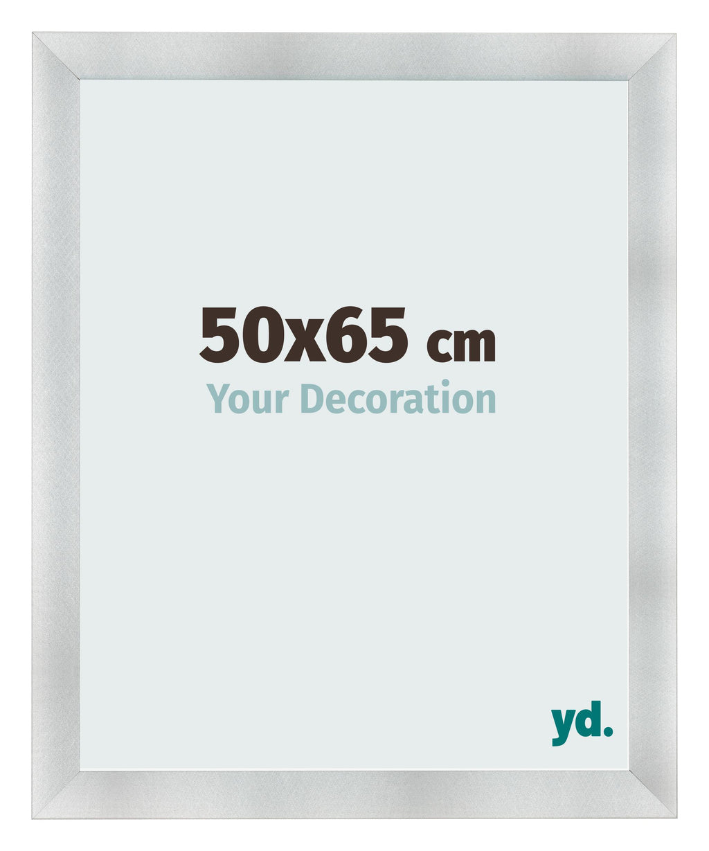 Photo Frame 50x65cm Aluminum Brushed MDF Pisa Front Size | Yourdecoration.com