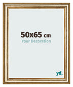 Photo Frame 50x65cm Gold Antique MDF Lazio Front Size | Yourdecoration.com