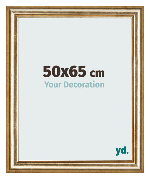 Photo Frame 50x65cm Gold Antique MDF Lazio Front Size | Yourdecoration.com
