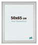 Photo Frame 50x65cm Silver Matte MDF Lazio Front Size | Yourdecoration.com
