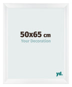 Photo Frame 50x65cm White Vintage MDF Pisa Front Size | Yourdecoration.com