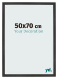 Photo Frame 50x70 cm Black Matte MDF Bologna Front Size | Yourdecoration.com