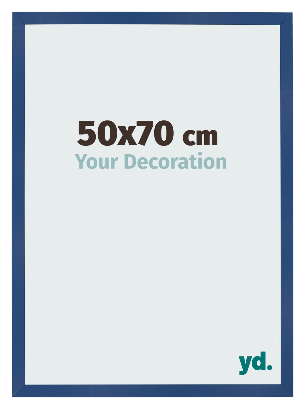 Photo Frame 50x70 cm Dark Blue MDF Bologna Front Size | Yourdecoration.com