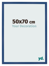 Photo Frame 50x70 cm Dark Blue MDF Bologna Front Size | Yourdecoration.com