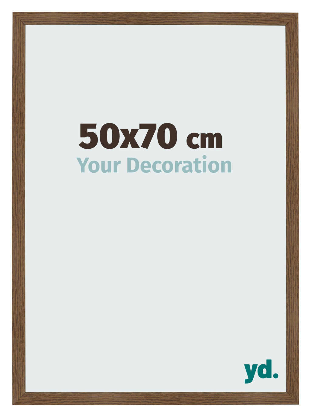 Photo Frame 50x70 cm Oak Rustic MDF Bologna Front Size | Yourdecoration.com