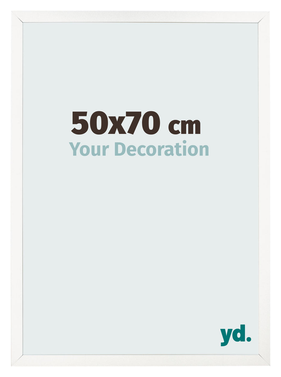 Photo Frame 50x70 cm White High Gloss MDF Bologna Front Size | Yourdecoration.com
