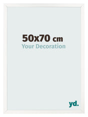 Photo Frame 50x70 cm White High Gloss MDF Bologna Front Size | Yourdecoration.com