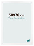 Photo Frame 50x70 cm White Matte MDF Bologna Front Size | Yourdecoration.com