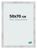 Photo Frame 50x70cm Aluminum Brushed MDF Pisa Front Size | Yourdecoration.com