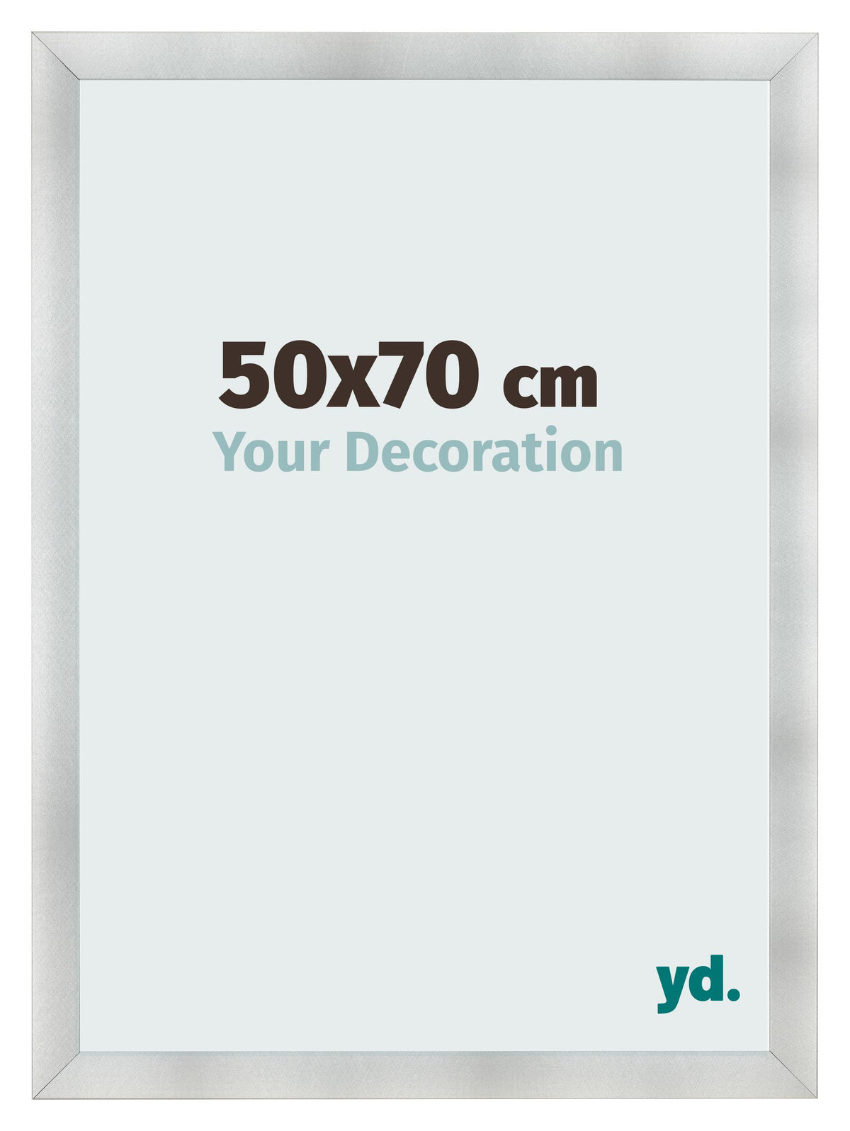 Photo Frame 50x70cm Aluminum Brushed MDF Pisa Front Size | Yourdecoration.com