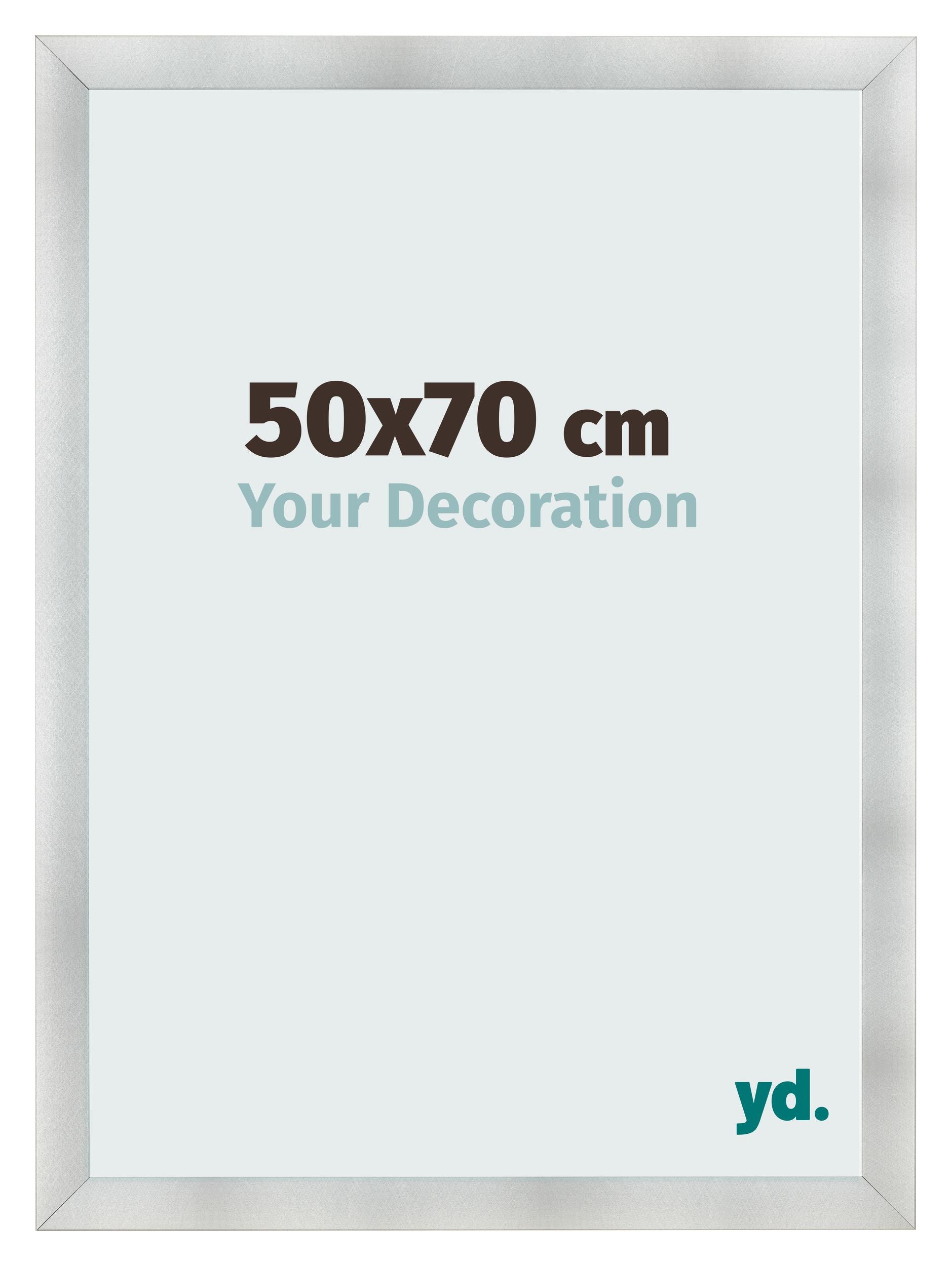 Photo Frame 50x70cm Aluminum Brushed MDF Pisa Front Size | Yourdecoration.com
