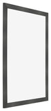 Photo Frame 50x70cm Black Silver Polished MDF Pisa Front Oblique | Yourdecoration.com