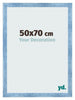 Photo Frame 50x70cm Clear Blue Swept MDF Pisa Front Size | Yourdecoration.com
