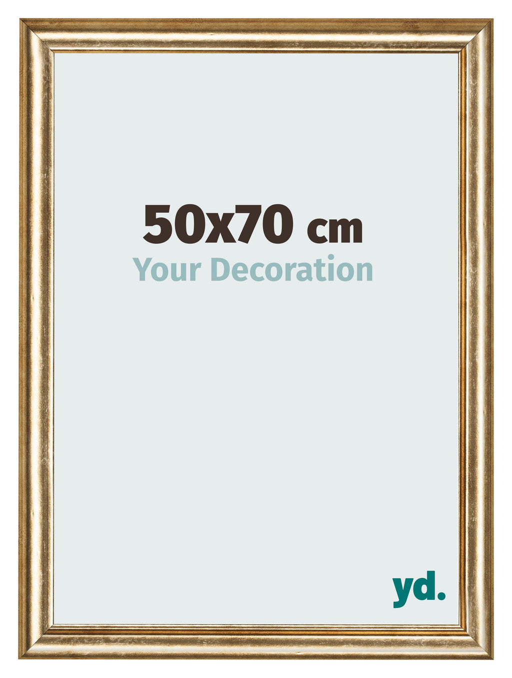 Photo Frame 50x70cm Gold Antique MDF Lazio Front Size | Yourdecoration.com