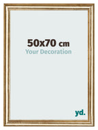Photo Frame 50x70cm Gold Antique MDF Lazio Front Size | Yourdecoration.com