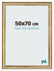 Photo Frame 50x70cm Gold Antique MDF Lazio Front Size | Yourdecoration.com