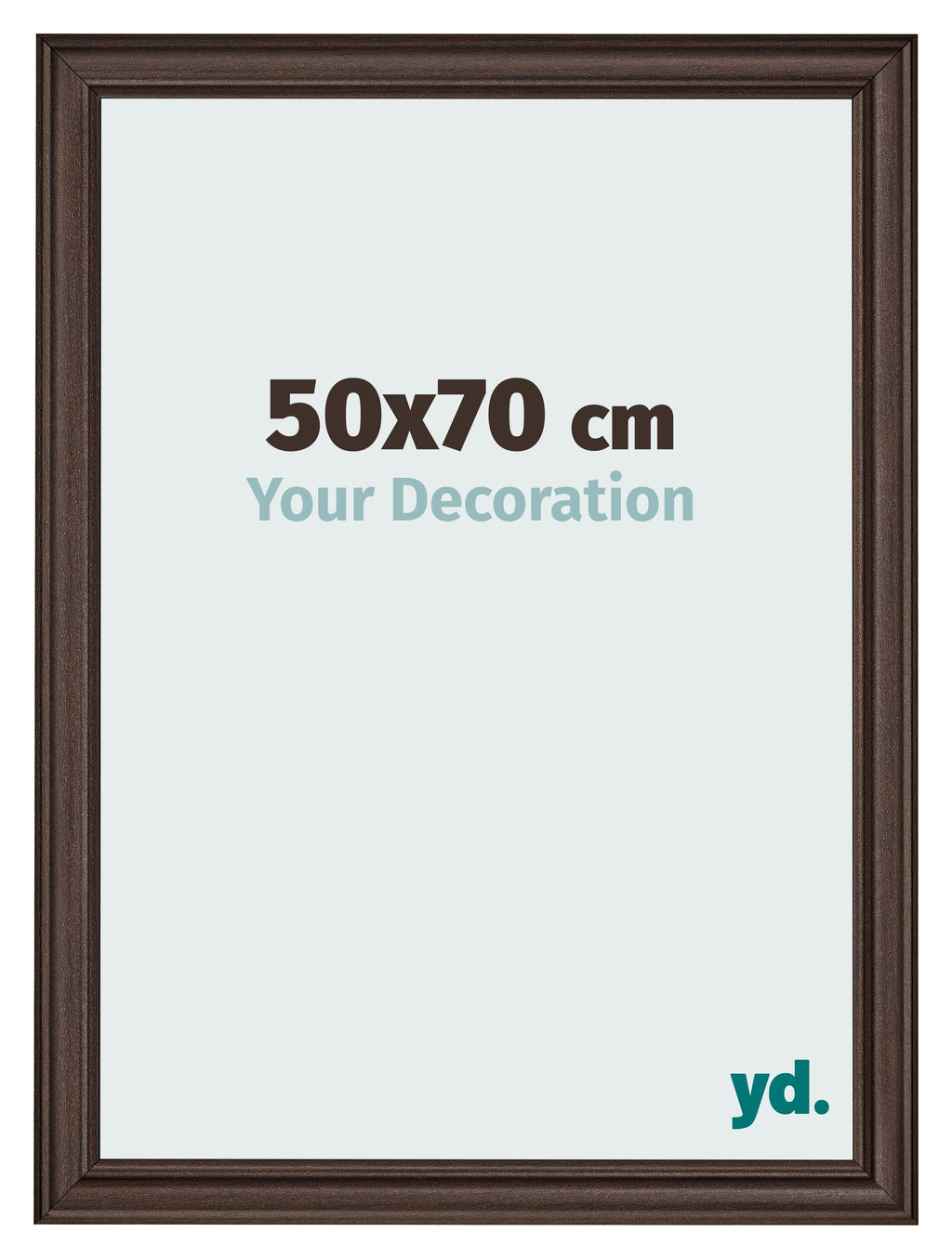 Photo Frame 50x70cm Oak Dark MDF Lazio Front Size | Yourdecoration.com