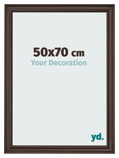 Photo Frame 50x70cm Oak Dark MDF Lazio Front Size | Yourdecoration.com