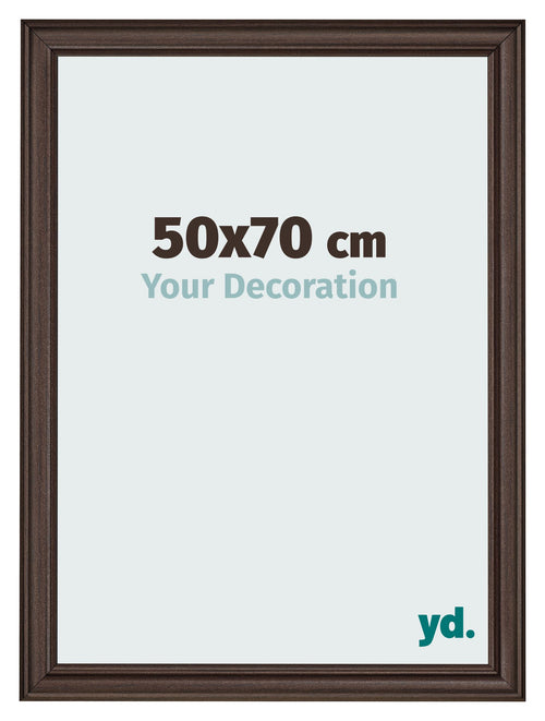 Photo Frame 50x70cm Oak Dark MDF Lazio Front Size | Yourdecoration.com