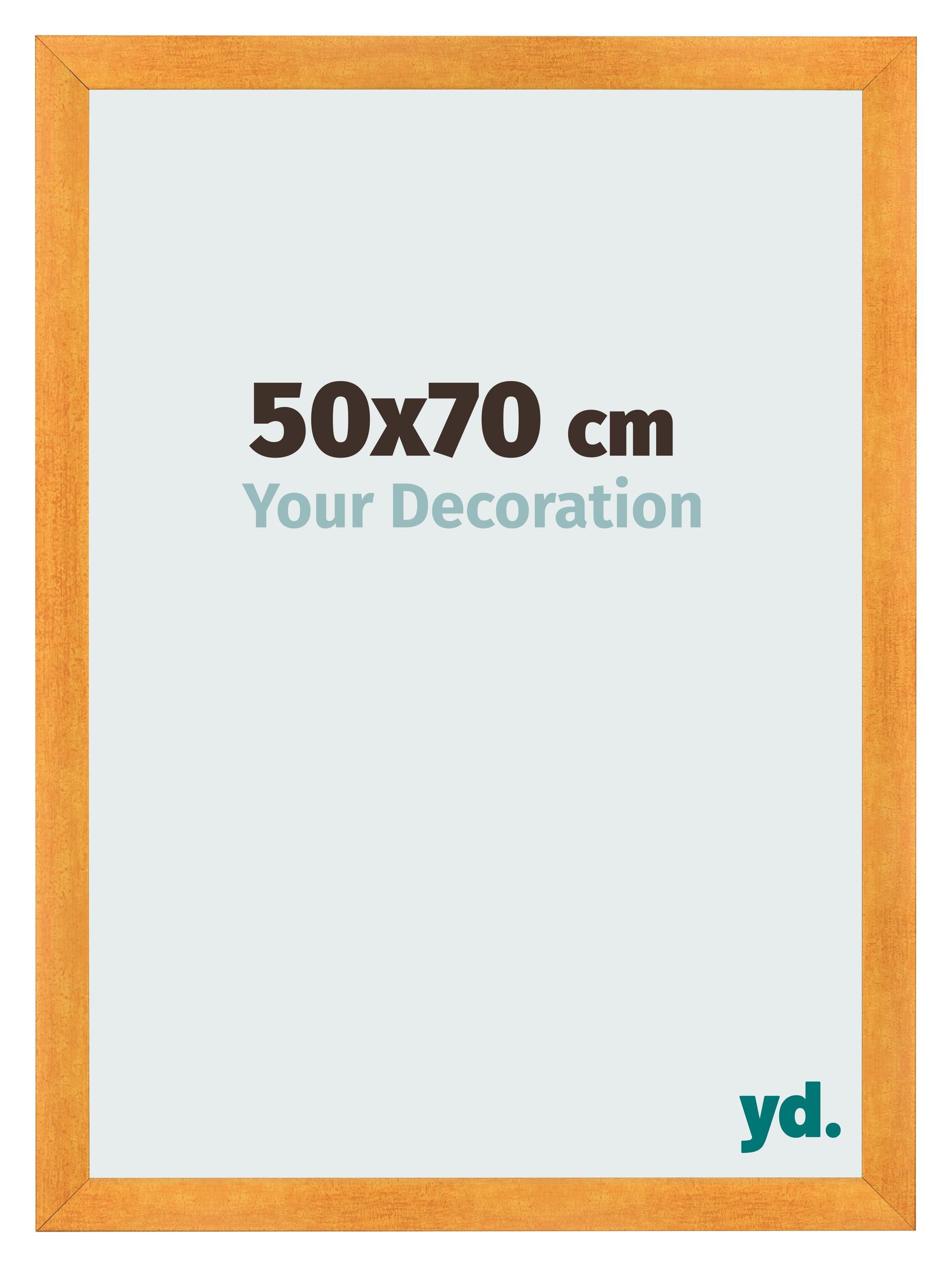 Photo Frame 50x70cm Orange MDF Pisa Front Size | Yourdecoration.com