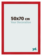Photo Frame 50x70cm Red MDF Pisa Front Size | Yourdecoration.com