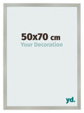 Photo Frame 50x70cm Silver Matte MDF Bologna Front Size | Yourdecoration.com