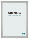 Photo Frame 50x70cm Silver Matte MDF Lazio Front Size | Yourdecoration.com
