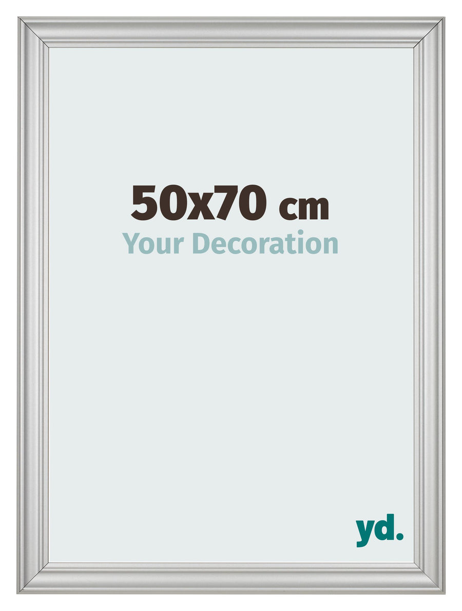 Photo Frame 50x70cm Silver Matte MDF Lazio Front Size | Yourdecoration.com