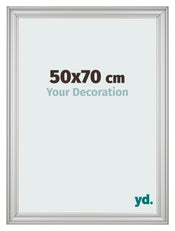 Photo Frame 50x70cm Silver Matte MDF Lazio Front Size | Yourdecoration.com