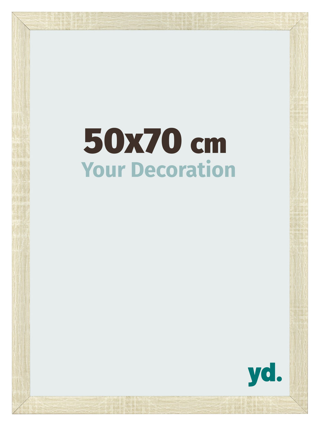 Photo Frame 50x70cm Sonoma Oak MDF Pisa Front Size | Yourdecoration.com