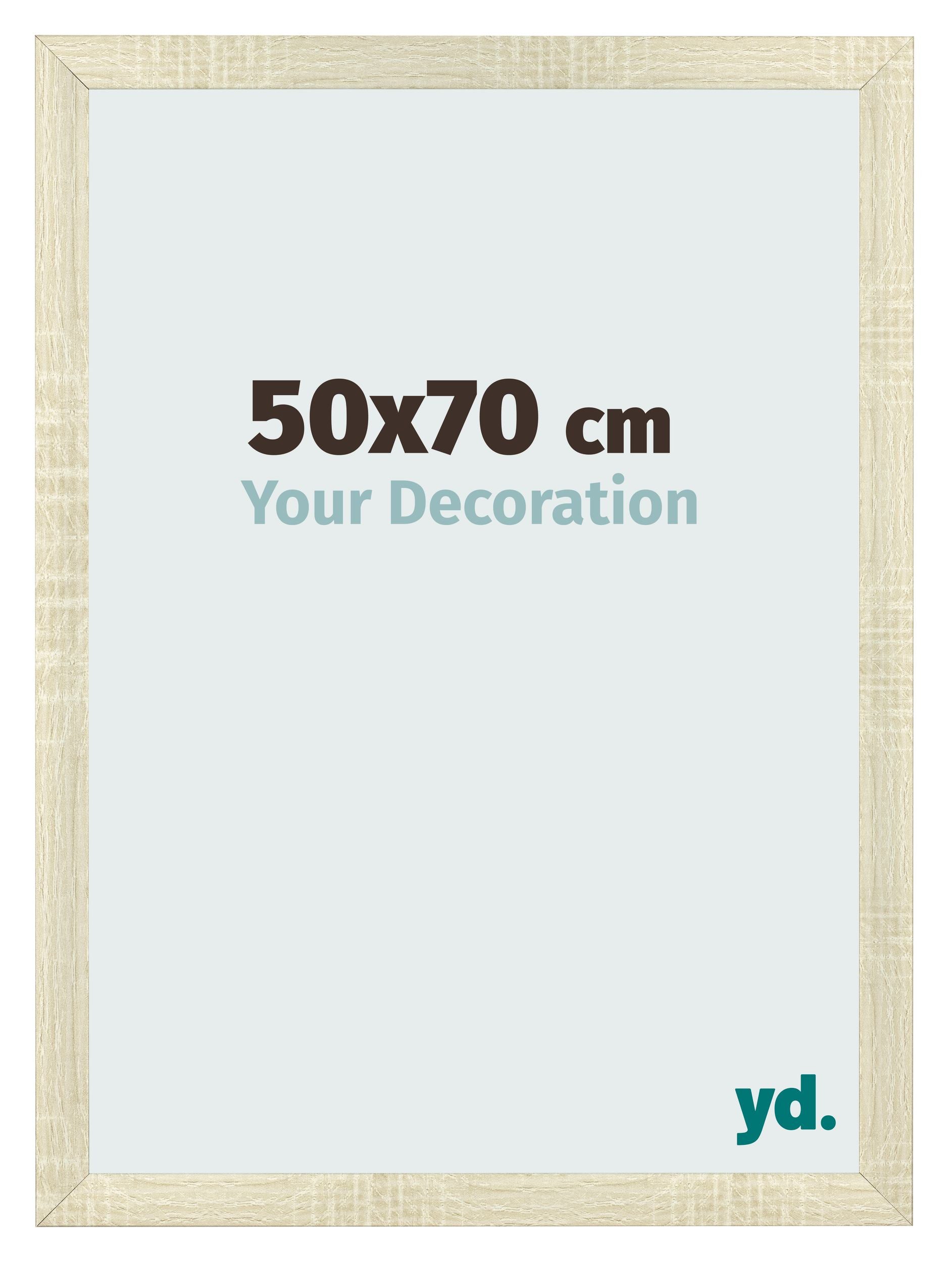 Photo Frame 50x70cm Sonoma Oak MDF Pisa Front Size | Yourdecoration.com