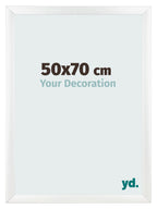 Photo Frame 50x70cm White Vintage MDF Pisa Front Size | Yourdecoration.com