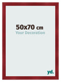 Photo Frame 50x70cm Wine Red Swept MDF Pisa Front Size | Yourdecoration.com