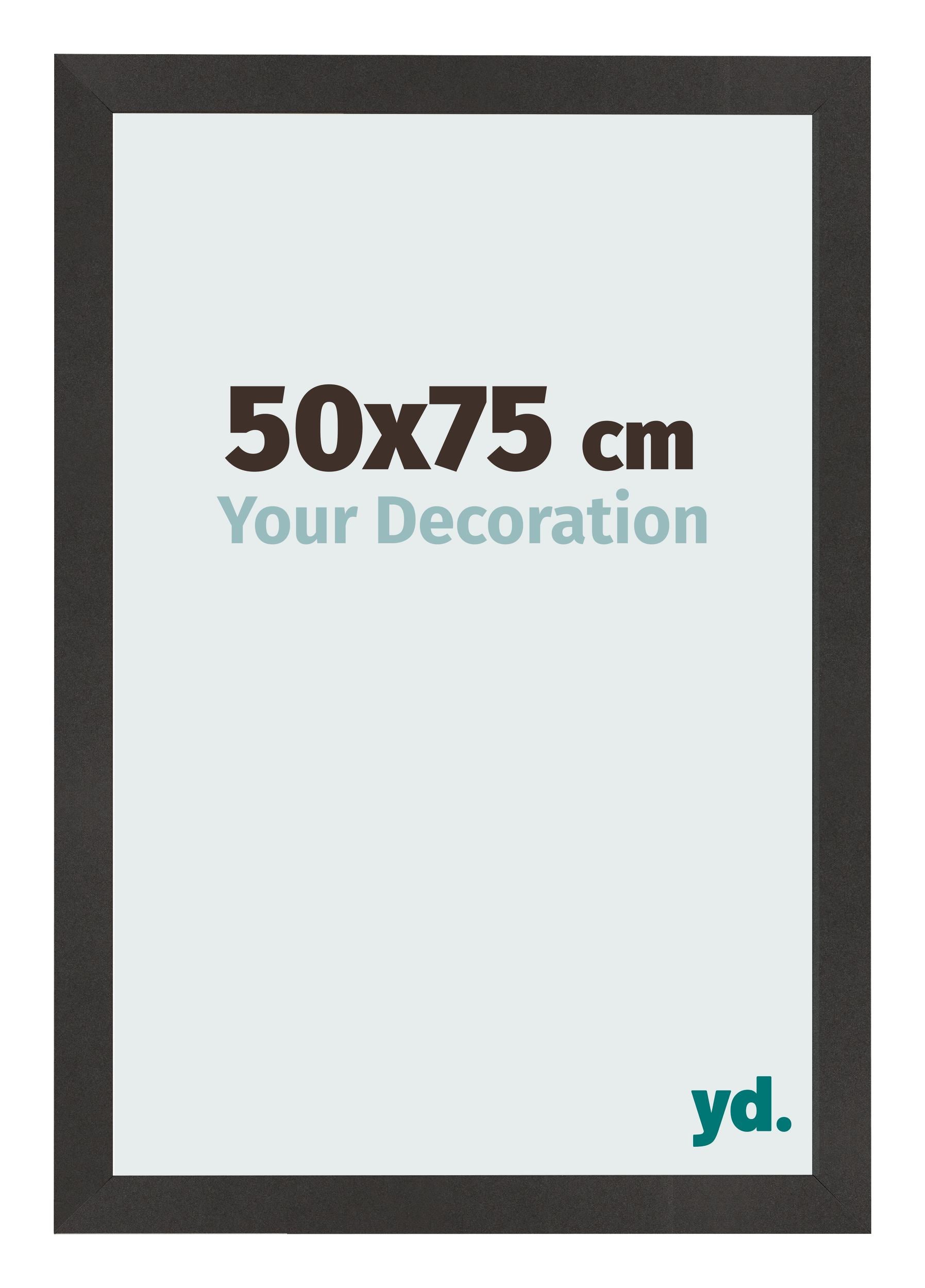 Photo Frame 50x75 cm Black Matte MDF Bologna Front Size | Yourdecoration.com