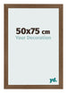Photo Frame 50x75 cm Oak Rustic MDF Bologna Front Size | Yourdecoration.com