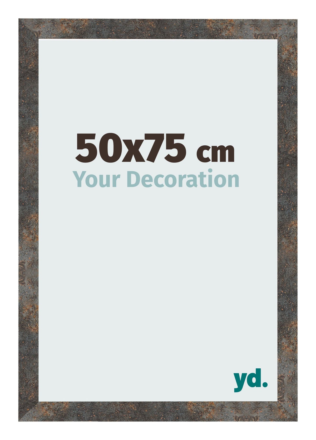 Photo Frame 50x75 cm Oxidized Metal MDF Bologna Front Size | Yourdecoration.com