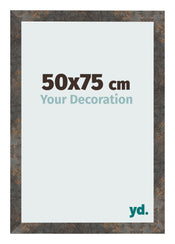 Photo Frame 50x75 cm Oxidized Metal MDF Bologna Front Size | Yourdecoration.com