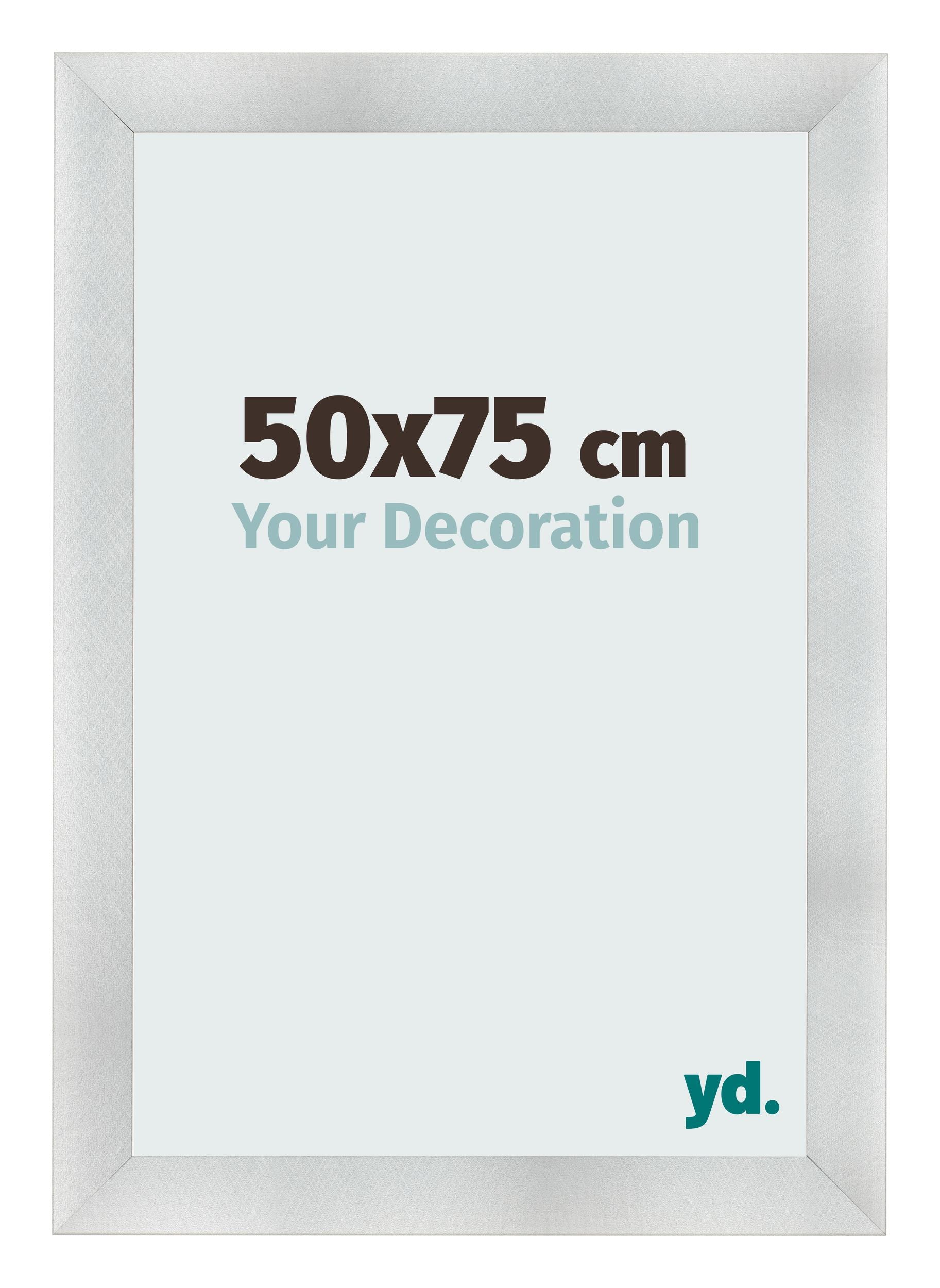 Photo Frame 50x75cm Aluminum Brushed MDF Pisa Front Size | Yourdecoration.com
