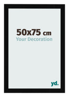 Photo Frame 50x75cm Black High Gloss MDF Bologna Front Size | Yourdecoration.com