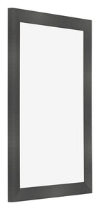 Photo Frame 50x75cm Black Silver Polished MDF Pisa Front Oblique | Yourdecoration.com