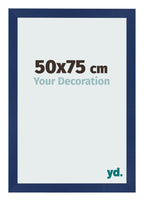 Photo Frame 50x75cm Dark Blue Swept MDF Bologna Front Size | Yourdecoration.com