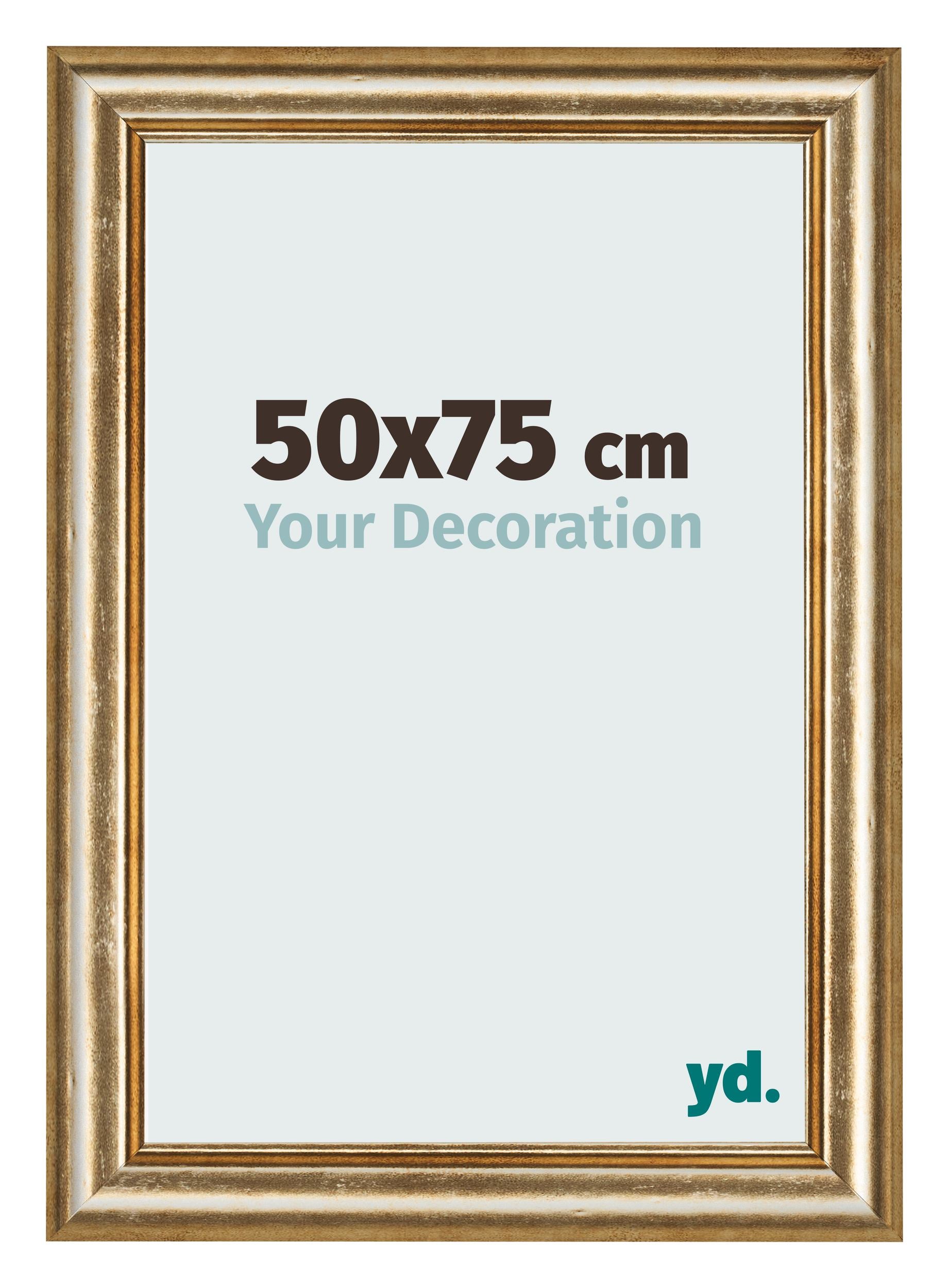 Photo Frame 50x75cm Gold Antique MDF Lazio Front Size | Yourdecoration.com